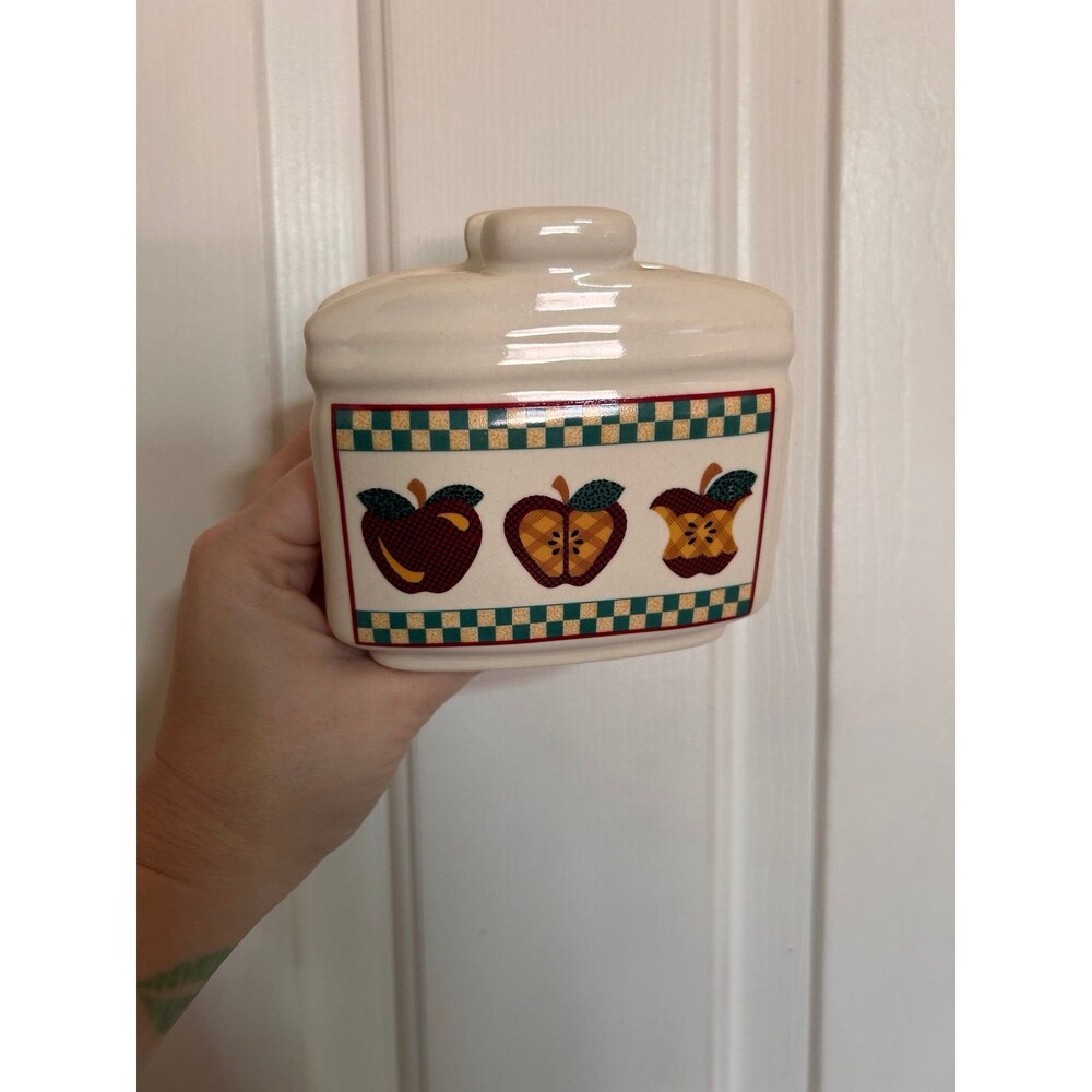 vintage Tabletops Unlimited "A is for Apple" ceramic napkin holder